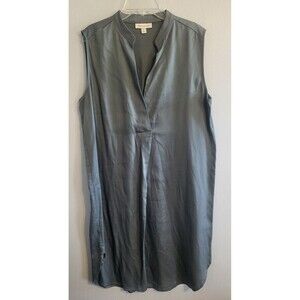 Prologue Women's‎ Size Medium Goblin Grey Toga Style Sleeveless Dress Lyocell